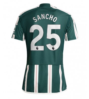 Lacne Muži Futbalové dres Manchester United Jadon Sancho #25 2023-24 Krátky Rukáv - Preč